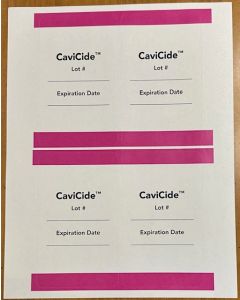 CaviCideStickers - CaviCide Stickers 3x5 (Sheet of 4) (Tradeshow) ***ONLY MARKETING CAN ORDER*** 