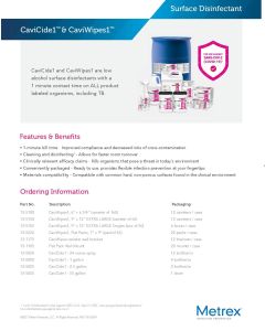 MKT-18-0324 - CaviWipes1/CaviCide1 Family Sales Sheet (Pack of 25) (Limit 2)