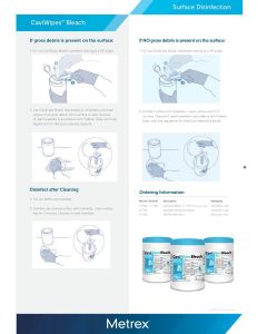 MKT-19-0203 - Guide to Using CaviWipes Bleach Wall Chart (Pack of 10) (Limit 2)