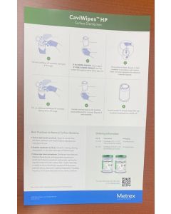 MKT-22-0170 - CaviWipes HP Wall Chart (Single) (Limit 25) - (US ONLY)