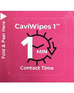 STICKER-CW1 - CaviWipes1 Equipment Sticker (Single) (Limit 25) ***MARKETING APPROVAL NEEDED***